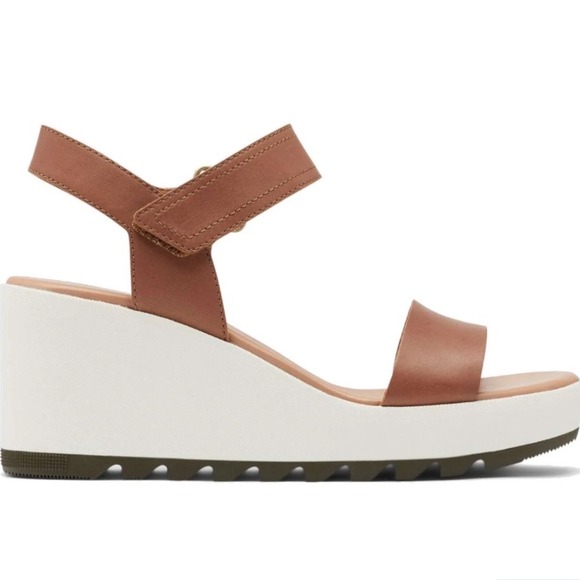 Sorel Shoes - Sorel Joanie II Cameron Slingback Leather Wedge Sandals Women's Size 8.5